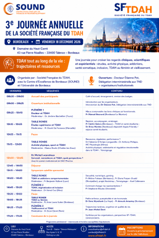 Programme 3e SF TDAH 2026